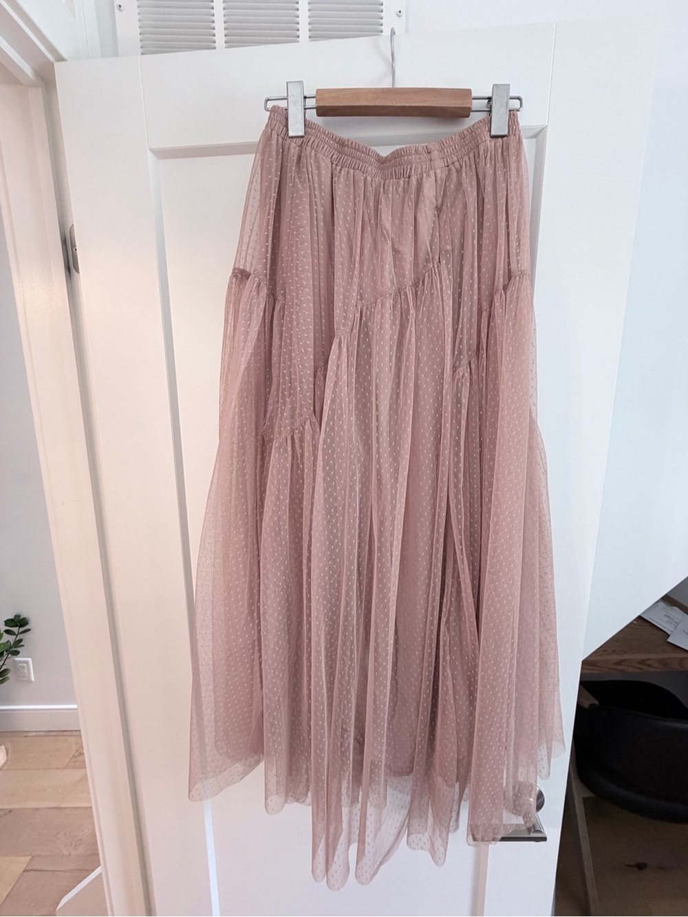 ANOTHER FAIRYTALE MIDI SKIRT DARK BLUSH - Picture 3 of 5